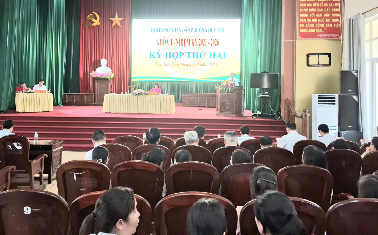 HĐND phường Duy Tân khoá I, nhiệm kỳ 2021-2026 tổ chức Kỳ họp thứ Hai